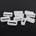 White Silicone Rubber Holder , 0.71 x 0.28 inch