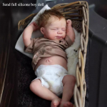 Elutruud magavad taass&uuml;ndinud beebinukud Pascale, 19-tolline silikoonkorpusega vasts&uuml;ndinud nukk, saab vannitada ehtsa v&auml;limusega simulatsiooninukud lastele s&uuml;nnip&auml;evakingitusteks full silicone boy