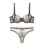 Suur Suurus Naiste Prantsuse Seksikas Pesukomplekt &Uuml;li&otilde;huke V&auml;rviplokkidest Tikitud Pitsist Aluspesukomplekt Minimeeriv Push-Up Rinnahoidja ja P&uuml;ksikute Komplekt 70B valge