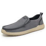 Nahast kingad Meeste S&uuml;gis Uued Slip-on &Auml;rikasulikud Kingad Ehtsad Nahast Loaferid Briti Stiilis Pehme Tallaga Kingad 38 must