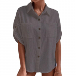 Valge s&auml;rk Naiste Suur Suurus Lai Puuvillane Linane S&auml;rk Daamide Topid XXXL hall