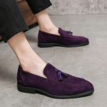 Mehed Klassikaline Retro Loafer Casual Street Style Kohv Seemisnahka Slip on Ametlikud Kingad Must Kleit Kingad Suuremad EU: 38 must