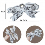 Kahepoolne vibuklamber Love Grab Clip Bow juukseklamber Suvepuhkuse hobusesabaklamber valge