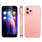 Soyes XS12 Android 10.0 nutitelefon 2 GB RAM 16 GB ROM WIFI Bluetooth Hotspot GPS Mini 4G mobiiltelefon roosa