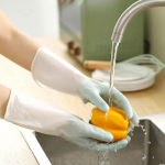 N&otilde;udepesuvahendid Puhastust&ouml;&ouml;riistad Vastupidav libisemisvastane kaitsev k&auml;eriided Premium 1 tk PVC kummist majapidamistarbed kindad k&ouml;&ouml;gikindad tarvikud S