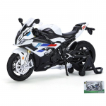 1/12 BMW S1000RR M Versioon V&otilde;idus&otilde;idumootorratta Mudel Valatud Sulam Metall Krossimootorratta Mudel Heli Valgus Laste M&auml;nguasi Kingitus valge