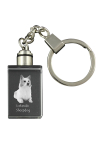 Icelandic Sheepdog, Icelandic Spitz, Iceland Dog - Crystal key ring with dog photo, illuminated key ring, unique gift by Art-Dog brand puhas