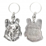 French Bulldog, Frenchie I - Silver-plated dog pendant, handbag decoration, backpack pendant by Art-Dog brand