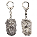 Yorkshire Terrier, Yorkie II - Silver-plated key ring with a dog in a gift box, handbag decoration, backpack pendant by Art-Dog brand