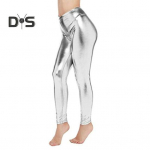 Naiste p&uuml;ksid l&auml;ikiv kunstnahk k&otilde;hn elastne k&otilde;rge v&ouml;&ouml;kohaga &uuml;hev&auml;rviline sile pehme hingav k&otilde;hupiirang pahkluu pikkusega klubipidu daami pikad p&uuml;ksid M punane