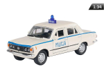 Model 1:34, PRL FIAT 125p MILICJA, biały (A884F125MIB) 1