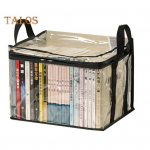 Multifunktsionaalne hoiukarp Kokkupandav raamatukarp k&auml;epidemega t&otilde;mblukuga veekindel m&auml;nguasjakast l&auml;bipaistev hoiukarp S must