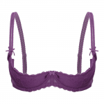 Naiste rinnahoidjad 1/2 tassiga Push Up Underwire pitsist rinnahoidja aluspesu &ouml;&ouml;riided paarism&auml;ngudeks S lilla