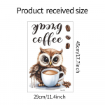 Fun-f21 multifilm &Ouml;&ouml;kulli kohvipaus kohviku atmosf&auml;&auml;ri kaunistavad dekoratiivsed seinakleebised 29*45CM/fun-f21