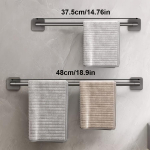 puurivaba k&auml;ter&auml;tikuivati, roostekindel vannitoa hoiustamisriiul, seinale kinnitatav k&auml;ter&auml;tikuivati ​​koos susside hoiustamisriiuliga, ruumis&auml;&auml;stlik vannitoa seinale kinnitatav kronstein 37.49 cm + 48.01 cm