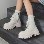 Martini saapad Meeste Platvormi K&otilde;rgendusega Derby Nahkkingad Suure Nelinurgaga Meeste Keskmise K&otilde;rgusega L&uuml;hikesed Saapad 7368-W 39