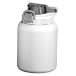 1000 ml termotass k&auml;epidemega lekkevastase roostevabast terasest suure k&otilde;huga vaakumveepudel 1000ML valge