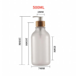 500 ml seebi dosaator paksendatud korduvt&auml;idetav &scaron;ampooni pumba pudel seebipumba paak k&auml;tepesu vannitoa tarvikud 300ml-set1