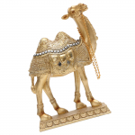 V&auml;ike kullast messingist kaameli kujuke kontorit&ouml;&ouml;laua kaunistamiseks peen loomaornament M must