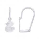 LEA &; ARTHUR - Laste k&otilde;rvar&otilde;ngad "DUCK" motiivid 925 tuhandikud roodiumiga kaetud h&otilde;be - purustatud s&uuml;steem