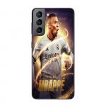 Coque Maniacase pour Samsung Galaxy S21 plus 5g Kylian Mbappe Real Madrid Wallpaper