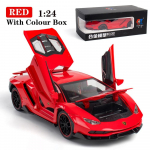 1/24 Lamborghini In League Sportauto Diecast Heli- ja Valgusmudel Tagasit&otilde;mmatav M&auml;nguauto Lastele Hot Wheel LP770