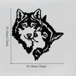 Wolves Silhouette Design elegantne seinakaunistus koju v&otilde;i kontorisse, sobib suurep&auml;raselt igale ruumile metsiku puudutuse lisamiseks, vastupidav ja stiilne must