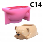 1 tk silikoonvorm armas kassi koera lillepott mahlane isetegemine vaigu betoonist vaas kaktus k&uuml;&uuml;nal silikoonvormi kodukaunistamise t&ouml;&ouml;riist C14