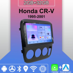 Android Carplay Autoraadio Honda CR-V 1995-2001 jaoks Multimeediam&auml;ngija Peak Unit Stereo GPS-navigatsioon BT WIFI 2+32GB 2+32GB blue