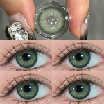 MillCreek 2pcs Color Contact Lenses Iris Style Myopia prescription lenses High Quality Fashion Blue/brown/green Eyes Beauty Pupil 1 year Use 0.00