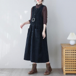 S&uuml;gis- ja talve retro velvetist traksseelik naiste &uuml;hev&auml;rviline temperamendiga &uuml;he rea n&ouml;&ouml;biga varrukateta vestkleit XS must