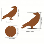 1 tk Raven Garden Stake &ndash; t&auml;iustage oma aeda selle panusega. Ideaalne aeda ja Halloweeni jaoks. Stiilne &otilde;ue kunstiteos helehall v&auml;rv