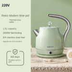Retro 304 roostevabast terasest veekeetja 220V automaatse v&auml;ljal&uuml;litusega majapidamises kasutatav veekeetja 1,7L/1,5L saadaval