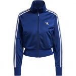 Adidas Adicolor Classics Firebird Side Stripe Stand Collar spordijakk, mugav pehme naiste jope, tumesinine IY2191 S