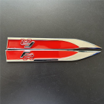 1 paar tsingisulamist PVC FR logo embleem m&auml;rk kleebised 3D metallist poritiiva k&uuml;ljekleebis auto kleebis FR Leon Ibiza Altea Exe jaoks