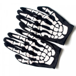 Short Halloween Ghost Gloves Skeleton Show Gloves Show Prop Bones one size fits all