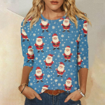 Naistele m&otilde;eldud 3/4 varrukatega s&auml;rgid Graafilised t-s&auml;rgid Pluusid, vabaaja topid Pullover S