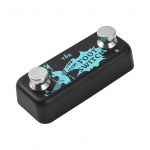 Kahe jalgl&uuml;litiga pedaaliefekti kontroller pedaal AB kanaliga jalgl&uuml;liti 6,35 mm stereosisendi pistik ja must