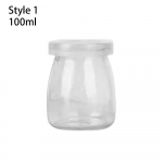 K&otilde;rgele temperatuurile vastupidav hoiutass pudingipurk 100ml 150ml 200ml kaanega jogurtikonteiner, k&otilde;rge temperatuurikindel