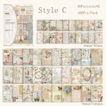 100 tk/pakend Past Stories Vintage seeria Scrapbooking materjal Paber ajakirja kollaaž DIY kirjatarbed