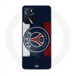 Coque pour Oppo A16S - MANIACASE - Paris Saint Germain - Silicone - Noir - Mixte