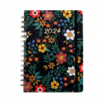 Daily Planner: Achieve Your Goals with this Portable Notebook White Flower