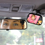 Reguleeritav beebi autopeegel tagaistme jaoks Ohutusvaade Seljaga s&otilde;idusuunas auto sisemus beebimonitor Tagurpidi turvaistmete tagapeegel valge