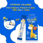 Vitamin Village Laste Kaltsium Vitamiin D Tsink Želee 20g x 14tk sinine