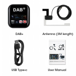 DAB+ antenni USB-adapter Euroopa Austraalia jaoks Androidi autoraadio video multimeediumipleier DAB Dongle ringh&auml;&auml;lingu jaoks