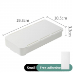 Peidetud hoiukast lauas Self Stick Laua hoiusahtel Organisaatorikarp Kodukontor pliiatsialus laua all hoiusahtel Small valge