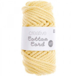Pelote de corde en coton 25 m - Jaune pastel