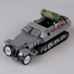 Teise maailmas&otilde;ja s&otilde;jalised tankirelvad ehitusplokid m&auml;nguasi MOC Saksa USA s&otilde;dur soomustatud auto kahur veoauto s&otilde;iduki tellised m&auml;nguasjad poistele kingitus