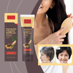 Ginseng Multiflorum &scaron;ampoon, mis soodustab juuste kasvu, toidab peanahka niisutav &otilde;likontrolli &scaron;ampoon must