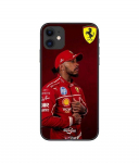 Coque de t&eacute;l&eacute;phone - Ferrari - Iphone 12 - Souple - Silicone - Motif Lewis Hamilton must